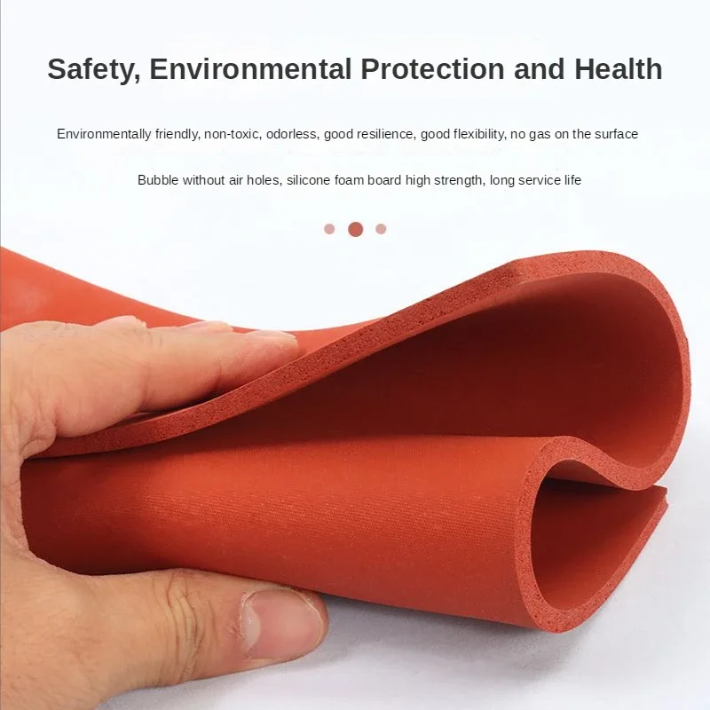 Sealing Plate Red Laminating Machine Silicone Pad Super Soft Sponge Board Heat Insulation Silicone Pad Desk Mat