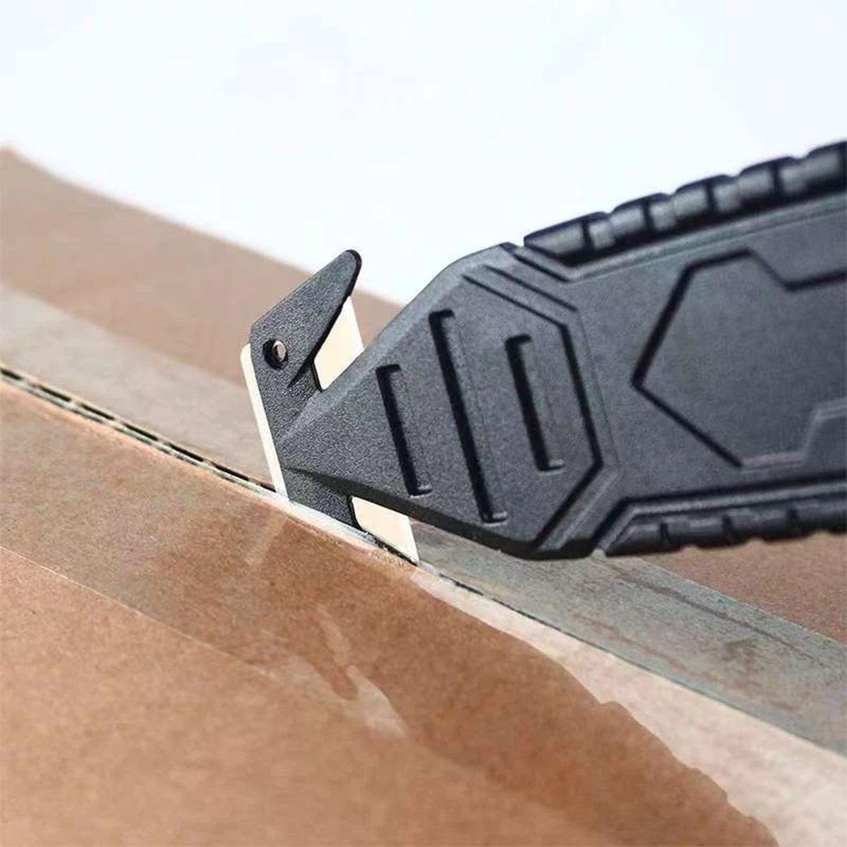 

1 Pc Safety Box Cutter Knife, Utility Knife/Box Cutter/Envelope Opener/Envelope Cutter, Concealed Stainless Steel Blade, Ergonom