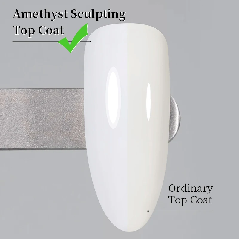 AWStorG 15ml Amethyst Sculpting Top Coat High Light Nail Art Construct Gel Semi-Permanent Varnish Soak Off Functional Gel