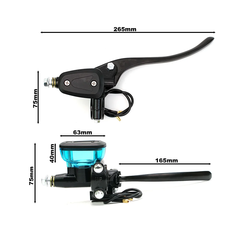 Motorcycle Hydraulic Clutch Brake Master Cylinder Lever Kit 12.7 piston Racing E-Bike Dirt Bike Sport Bike Scooter Motocross