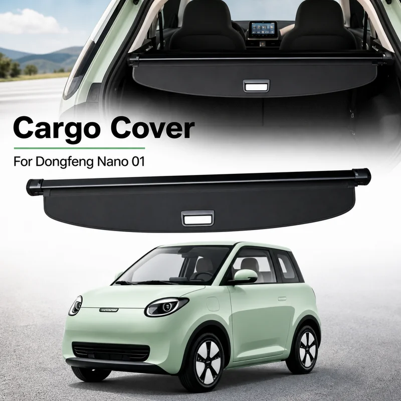 Cubierta de Carga, Persiana de Privacidad para Maletero, Partición de Seguridad Trasera, Protector Antirrobo, Organizador para Dongfeng Nano 01, Instalación por Perforación