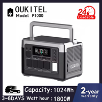 OUKITEL P1000 PLUS Portable Power Station 1800W Solar Generator 1024Wh Lifepo4 Battery Home Backup Outdoor Camping Mobile power