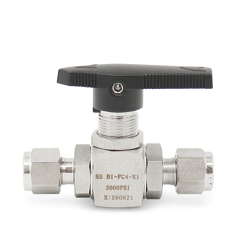 Stainless Steel Straight Through Ball Valve, High-pressure Sleeve Ball Valve, 3000PSI