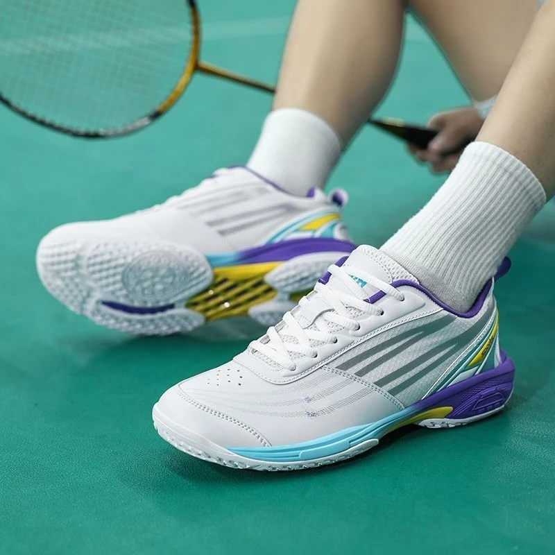 

2026 Hot Sale Badminton Men Shoes Non-Slip Table Tennis Shoe For Man Lacing Tennis Men Shoes Top Quality Indoor Court Mens Shoes