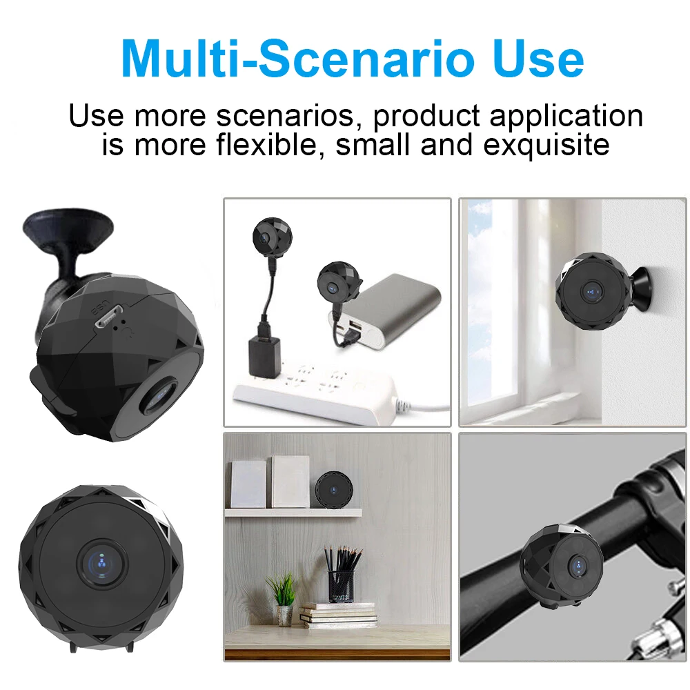 Mini cámara Wifi monitoreo Original protección de seguridad con movimiento versión nocturna cámara de vigilancia inalámbrica