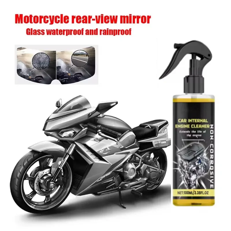 

Новый мотоцикл, автомобиль, 100 мл, спрей для очистки двигателя, обезжириватель отсека двигателя, универсальный концентрат, очищает отсек