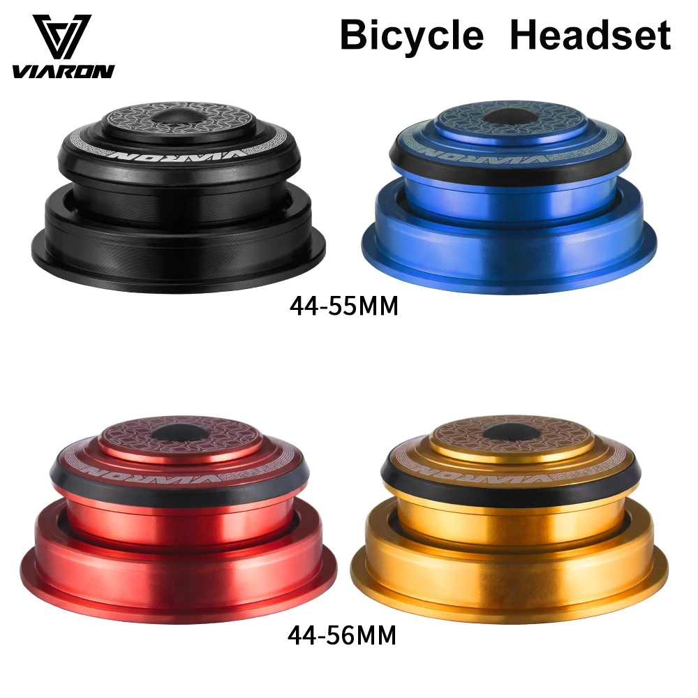 Zestaw słuchawkowy Viaron Mtb do roweru Zintegrowany 1 1/8 Kolumna kierownicy 44 55 56MM Łożyska do rowerów górskich Pudełko Vtt Fork Cups