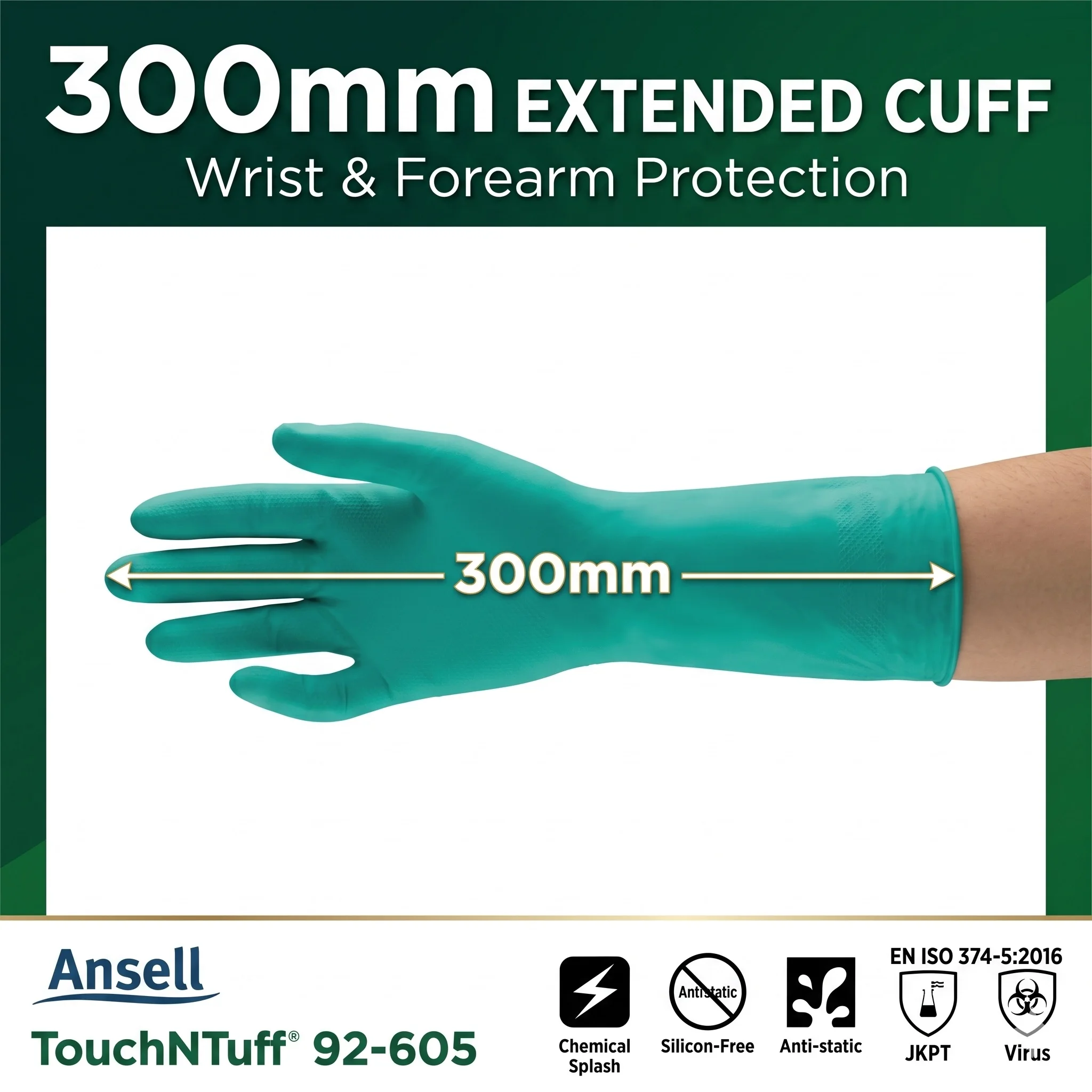 Ansell TouchNTuff 92-605 Work Gloves Nitrile Garden Rubber Guantes Disposable 100 Pcs 50pair Diesel Resistant Lot For Nails Tech