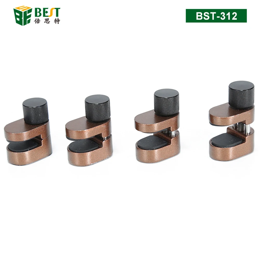 4Pcs ปรับหน้าจอ LCD คลิปอลูมิเนียมติดตั้งยึด Clamps สำหรับแท็บเล็ตโทรศัพท์ด้านหลังกระจกหน้าจอโค้ง