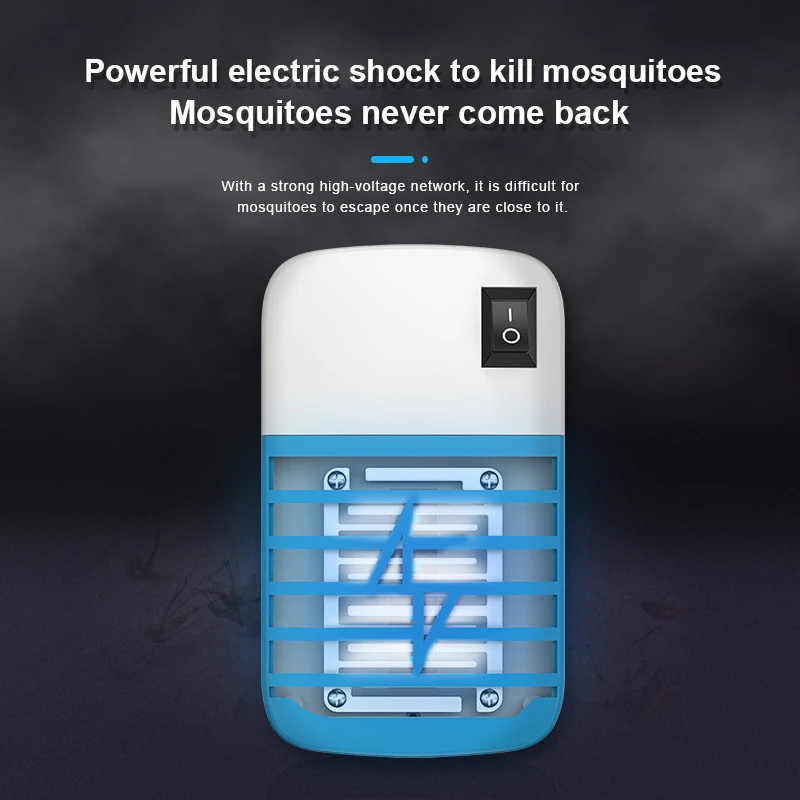 1PCS Electric mosquito killer, mosquito killer, fly catcher, non-toxic mosquito killer, for flies, mosquitoes, moths, kitchen