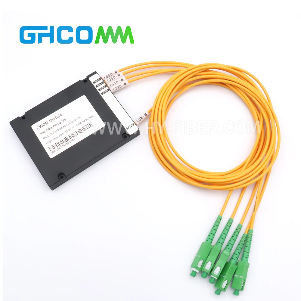 

Оптический модуль CWDM MUX DEMUX FTTX с одним волокном, 8 каналов, 1270-1610 нм, корпус ABS, SC/APC, для сети FTTH