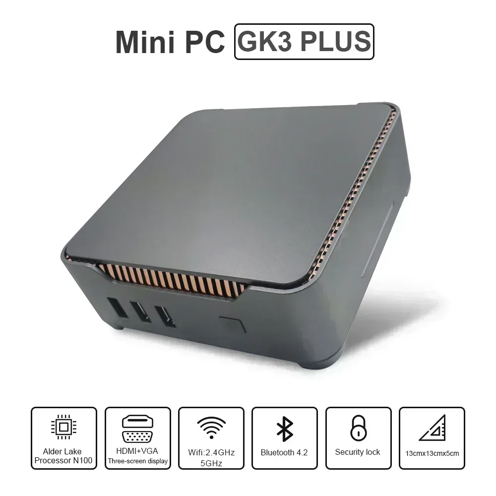 SZBOX GK3V N150 Mini PC N100 DDR4 WIFI5 BT4.2 Desktop Gaming Computer Windows 11 Pro