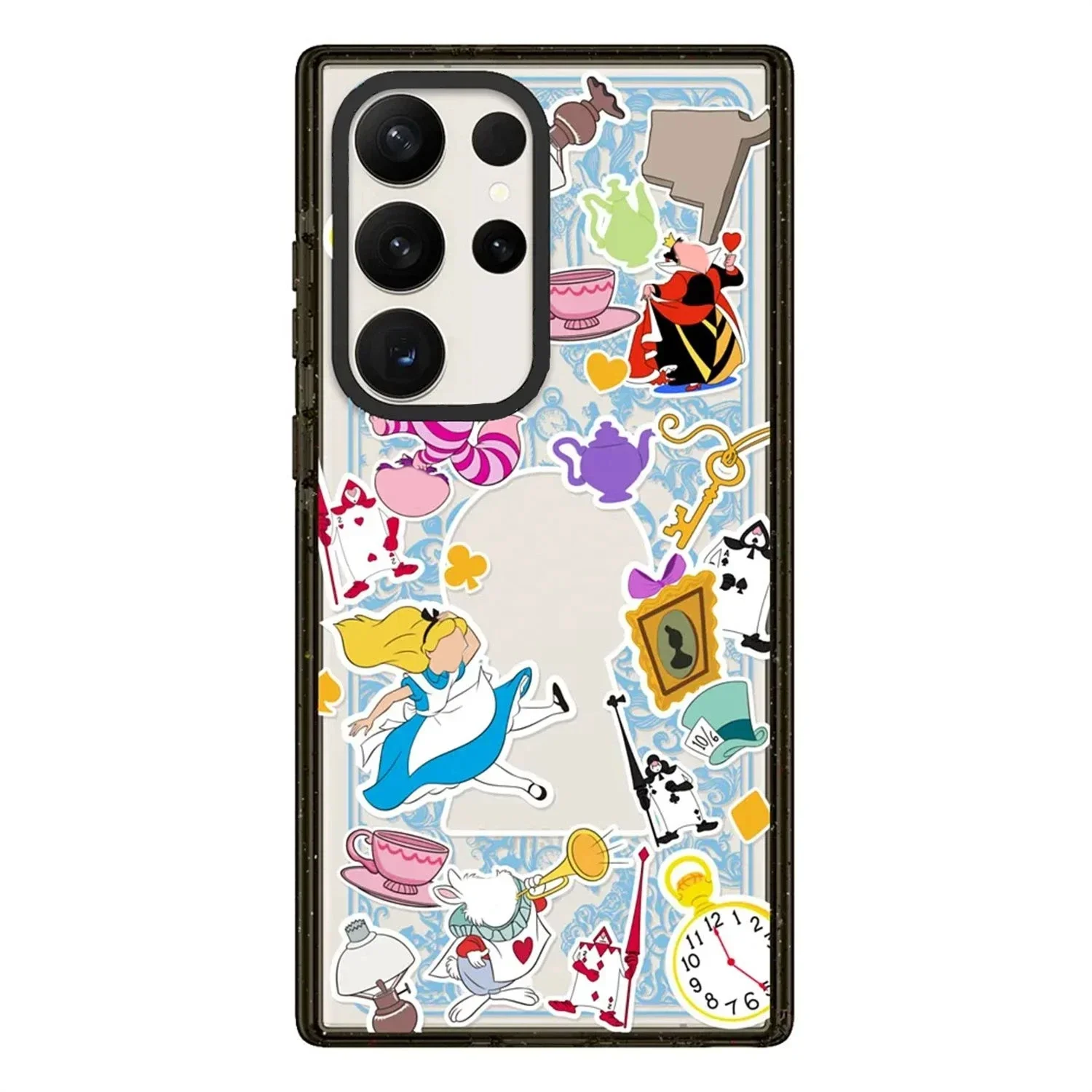 

Cartoon Land Acrylic Black Border Case for Samsung Galaxy S22 S23 S24 Ultra S22+ S23+ S24 Plus Cover Protective Case