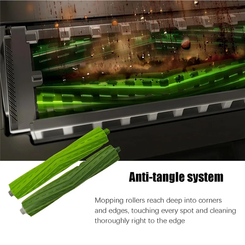 AC39-لقطع غيار Irobot Roomba Max 705 & Roomba Plus 504 Vac-الفرشاة الرئيسية، فرشاة الحافة، مجموعة مرشحات كيس الغبار