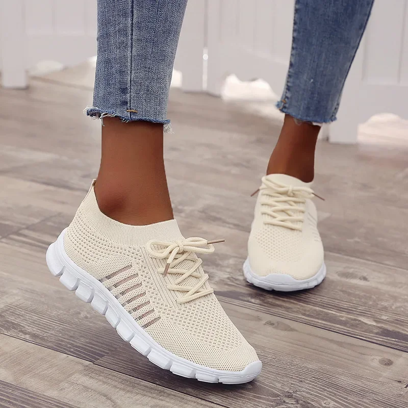 New Fashion Women\'s Shoes Platform Mesh Sneakers Lightweight Breathable Casual Shoes Women\'s Shoes on Offer