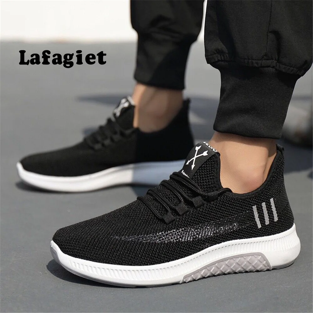 Zapatillas de deporte transpirables para Hombre, zapatos masculinos de alta calidad, color blanco, a la moda, informales, ligeras, para gimnasio y caminar, 2022