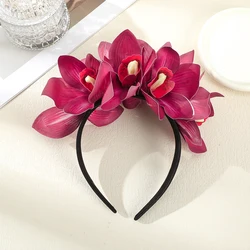 New Fashion Women Wedding Headband Girls Boho Flowers Children Hair Bands Hair Accessories Bride Wreath Beach Garland