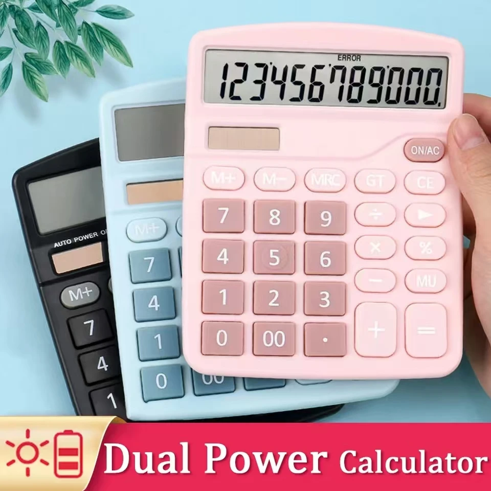 

1 PCS Solar Scientific Calculator Desktop Financial Office Computer Calculators Large Display Office Calculators Cute Calculato