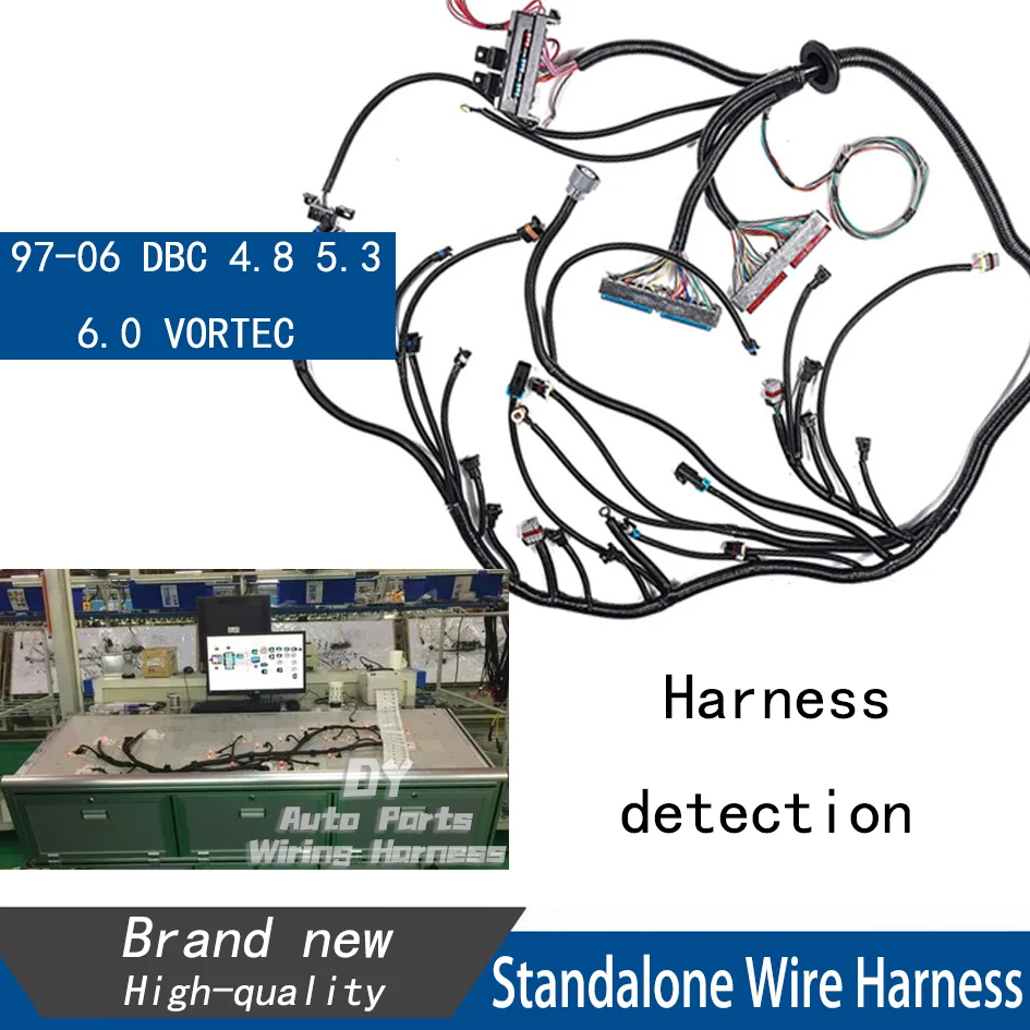 LS1 4L80E DBC Stand Alone Wire Harness for 1997-2006 LS 4.8 5.3 6.0L Vortec Drive by Cable Professional Engine Wiring Harness