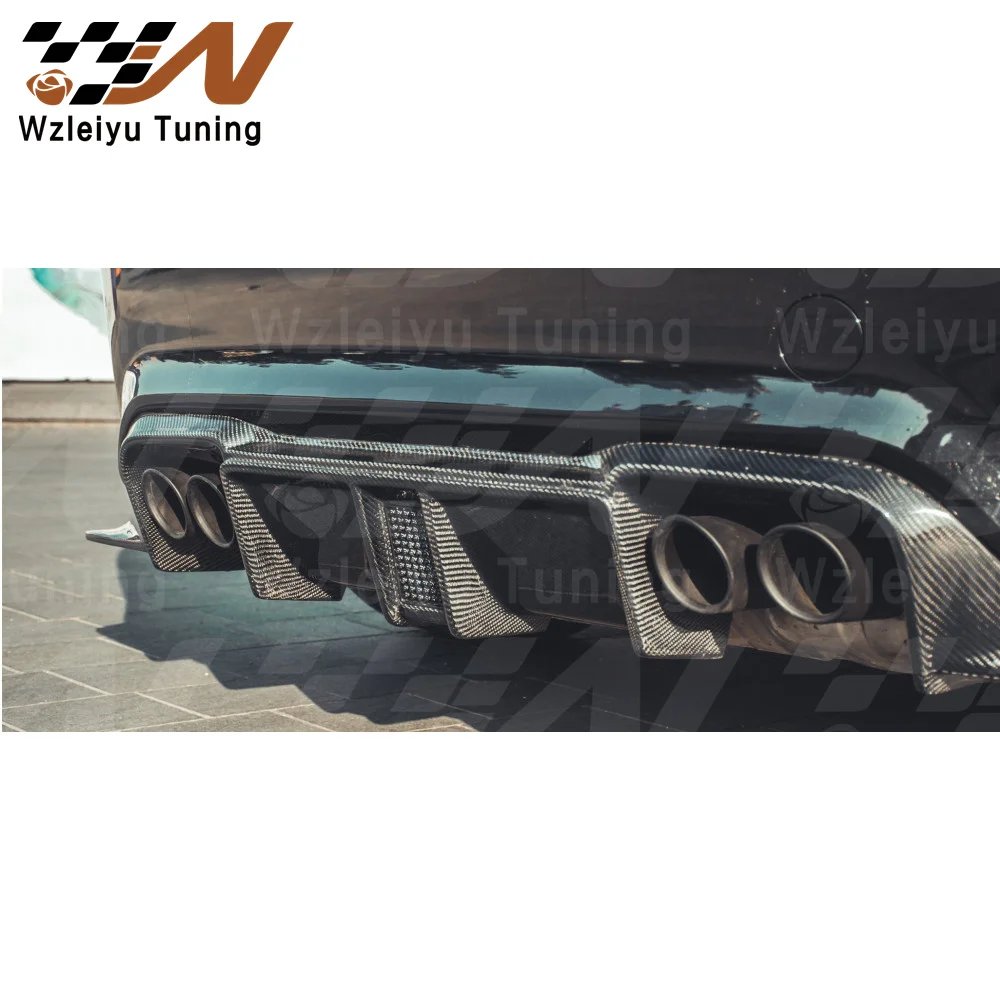 New Style Real Carbon Fiber Rear Bumper Diffuser Fit For BMW M2 M2C 16-20 High Quality Fitment