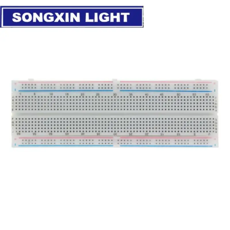 SAMIROB 400/830 Points Breadboard 830 points Breadboard MB-102 Solderless PCB test Board 400 Hole Breadboard MB102 Test Develop
