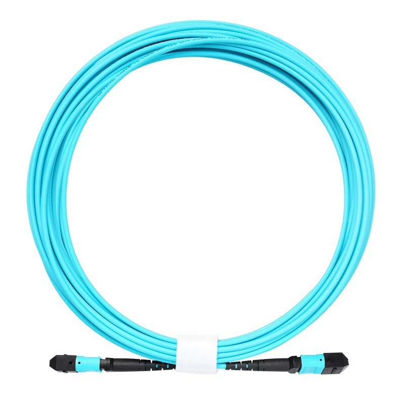 FASO MPO(Female) to MPO(Female) OM3 12-cores Multimode Fiber Jumper Patch Cord, for QSFP+Transceivers Application