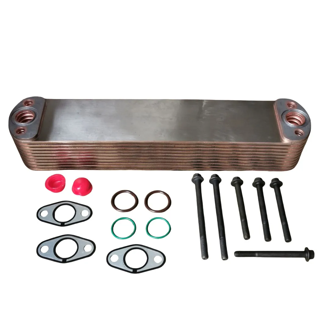 Engine Oil Cooler with Gasket Kit 4089583 For Cummins X15 ISX15 QSX15 Engines