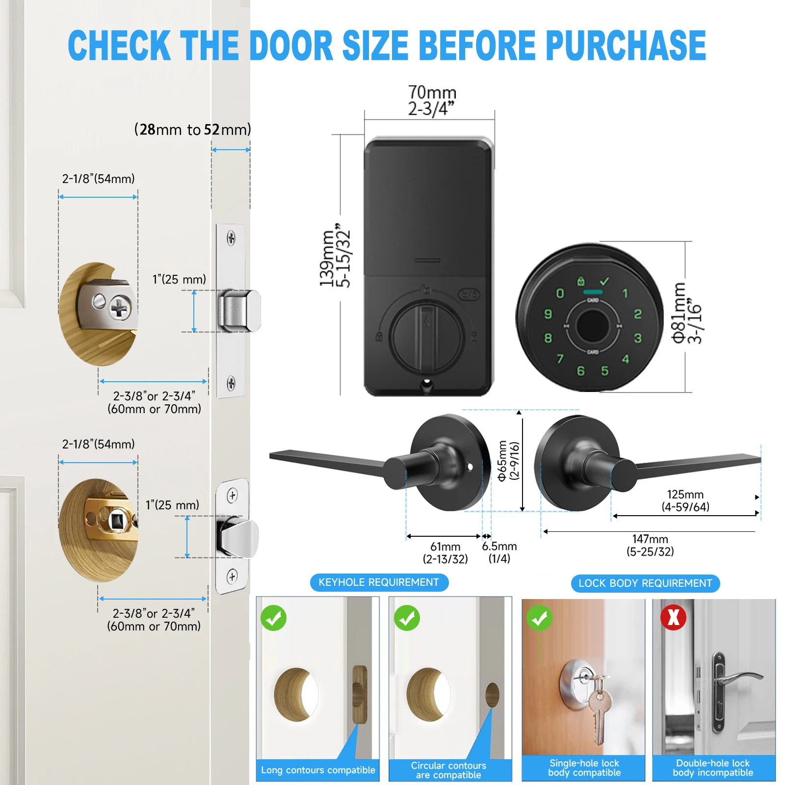 CDOK K10 smart lock, palm vein/fingerprint unlocking, support remote dynamic password, alloy material, safe and durable view 3