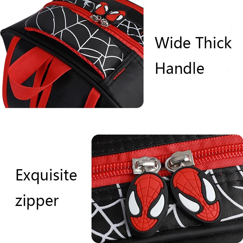 3D three-dimensional Cartoon Spider Children\'s Shoulder Bag Teen Boy Girl Schoolbag Pencil Case 2Pcs Set Kid Backpack Waterproof