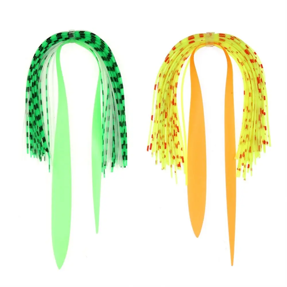 40 Strands Silicone Skirt Trailer Silk Multi Color Jig Lures Skirt Fly Tying Artificial Skirt Tying Material Tai Kabura