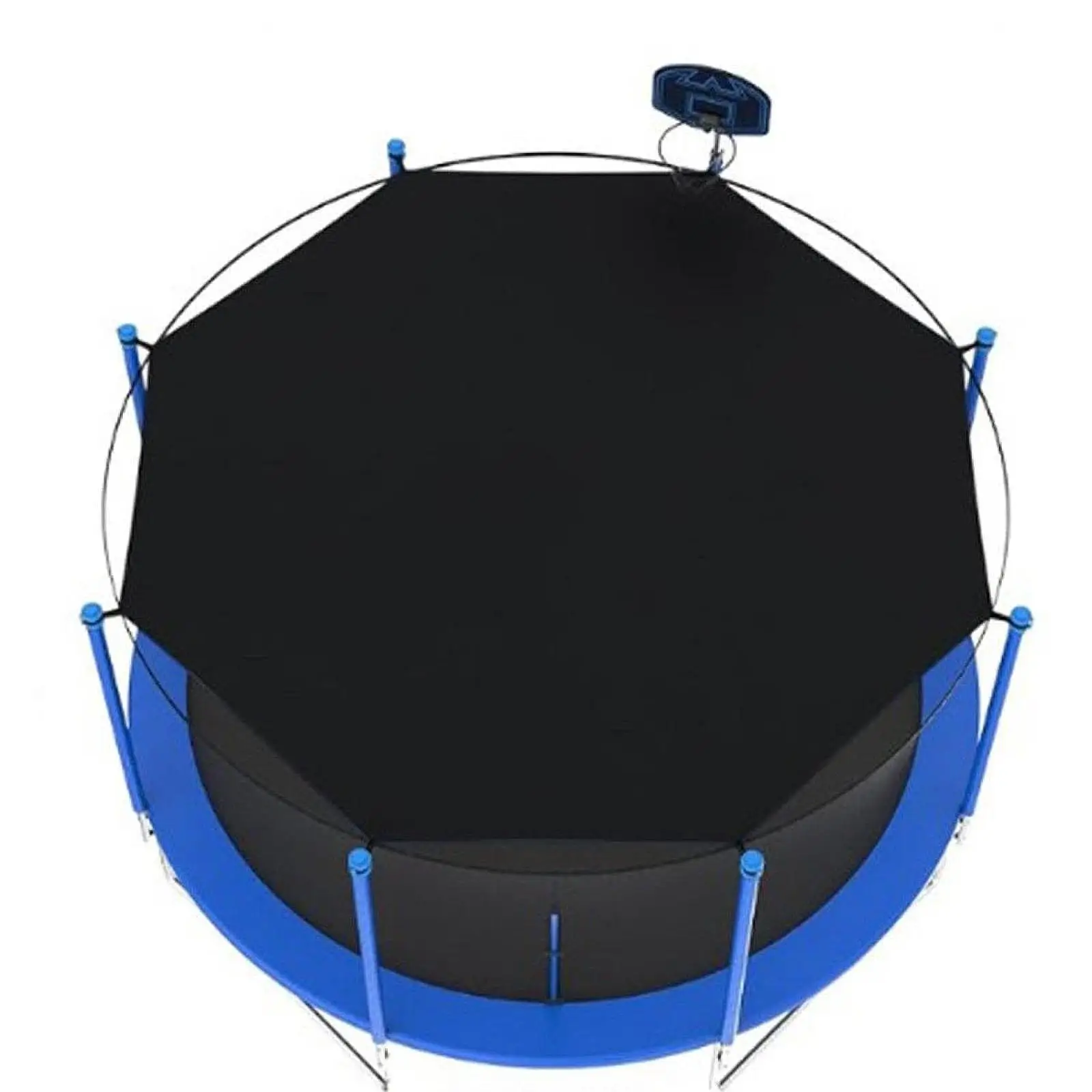 

Trampoline Shade Cover Trampolines Canopy for 16ft 8 Poles Easy to Install Tearproof Sun Protection Cover Trampoline Awning