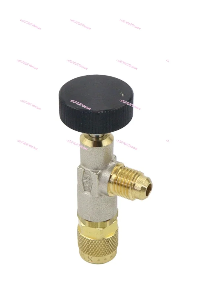 Air conditioner, liquid valve, refrigerant plus snow, antifreeze and hand safety valve adapter