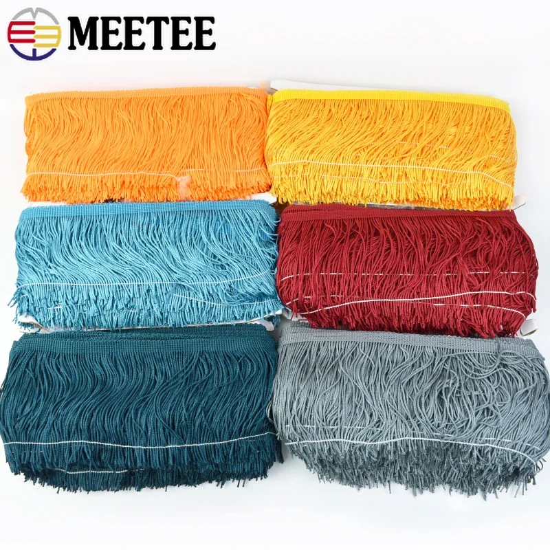 5Yards 10-30cm Long Tassel Fringe Lace Trim for Latin Dress Garment Curtain Decorative Fringes Trimming DIY Sewing Accessories