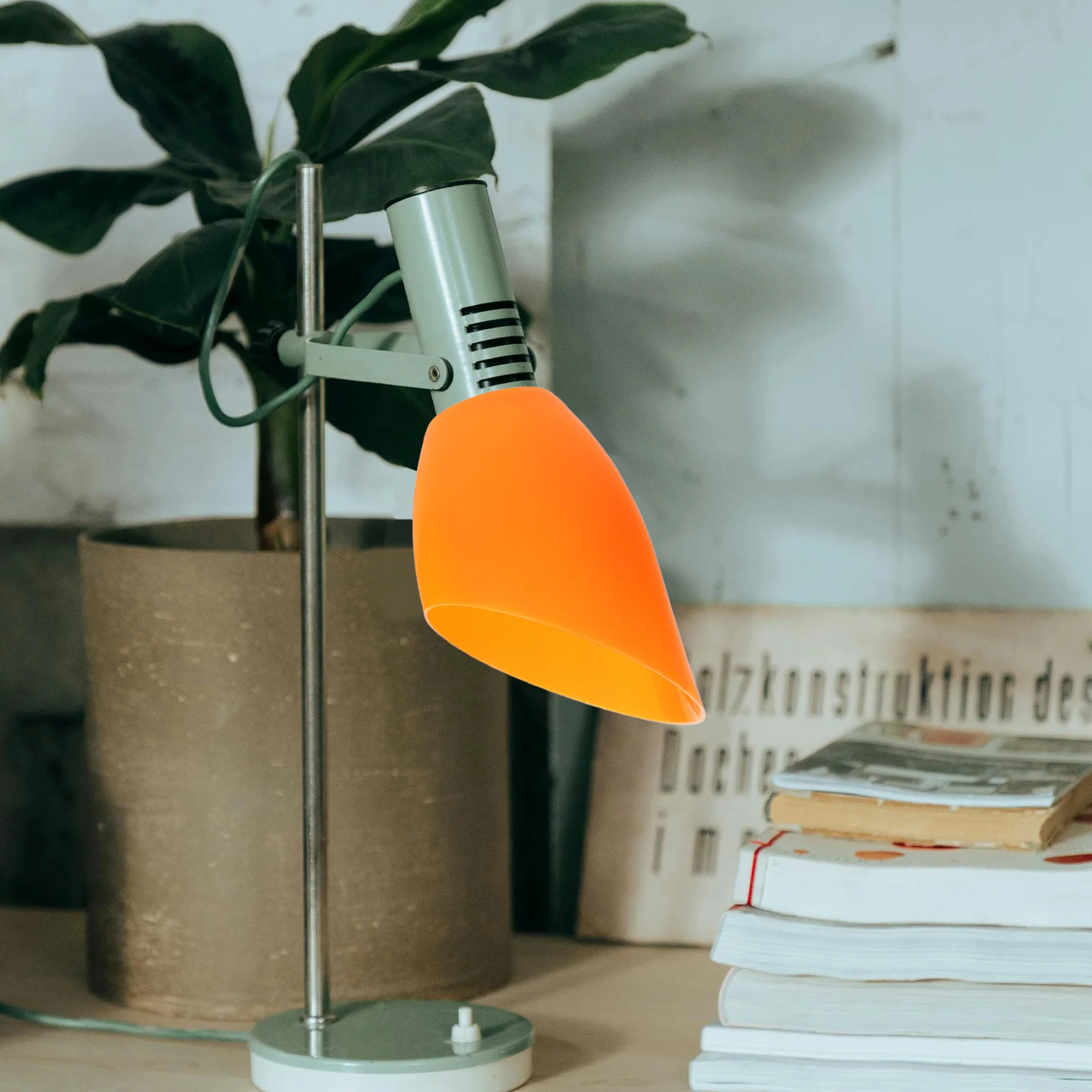 

6Pcs Calla Shape Lampshade 42Mm Opening Retro Style Plastic Lamp Cover for Pendant Wall Table Lamps Small Lampshade