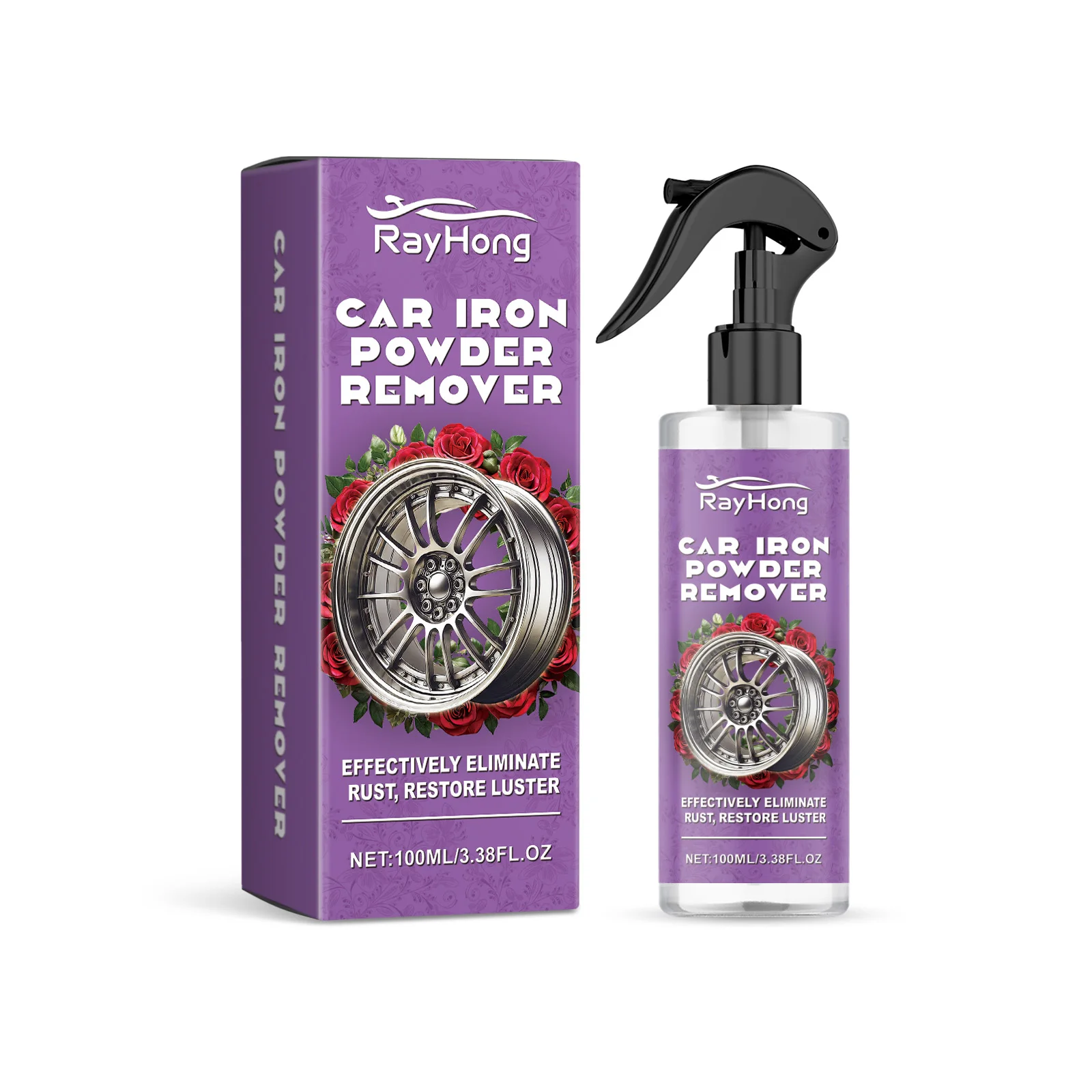 

Rayhong Wheel Rust Spray Wheel Спрей для ржавчины Обод для полировки ржавчины Чистый круг для удаления ржавчины 3 шт.