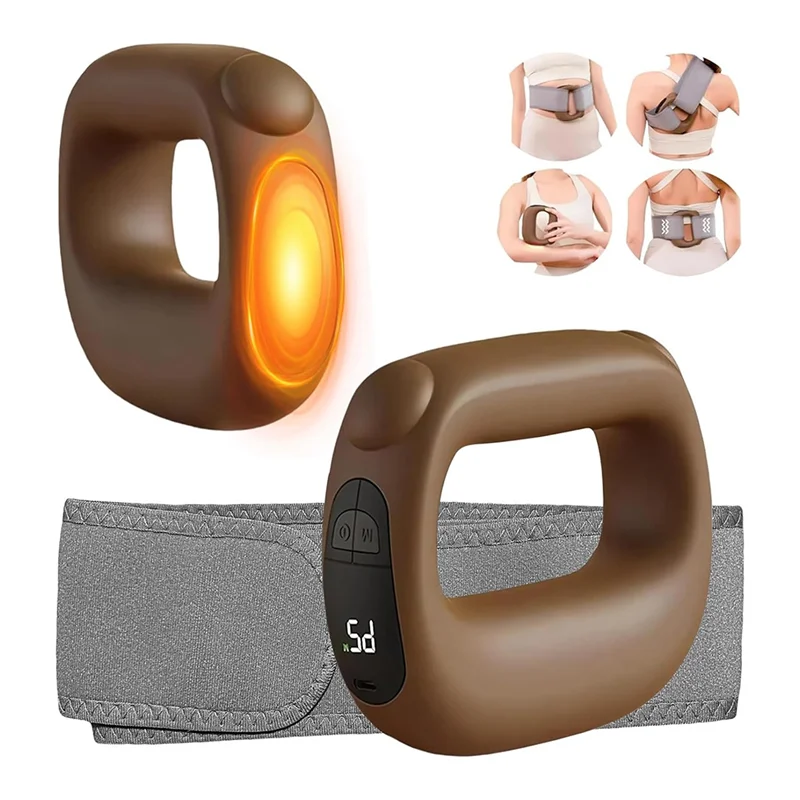 Anillo de masaje de percusión de tejido profundo con terapia de calor para atletas alivio del dolor muscular, intensidad ajustable