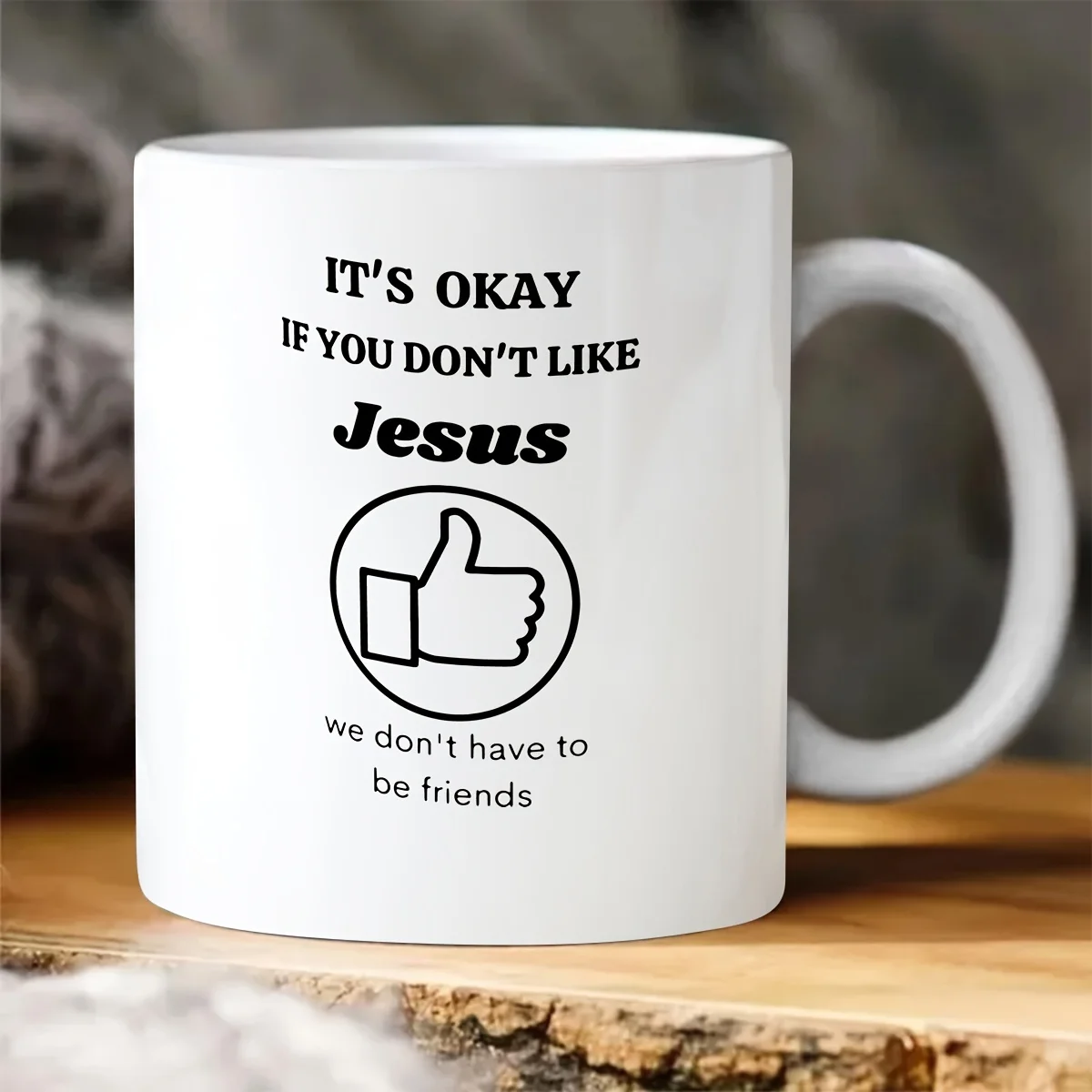 

Украт Любителя Иисуса: керамическая кофейная кружка на 11 унций — двусторонний дизайн, идеальный христианский подарок на дни рождения и Рождество, многоразовый