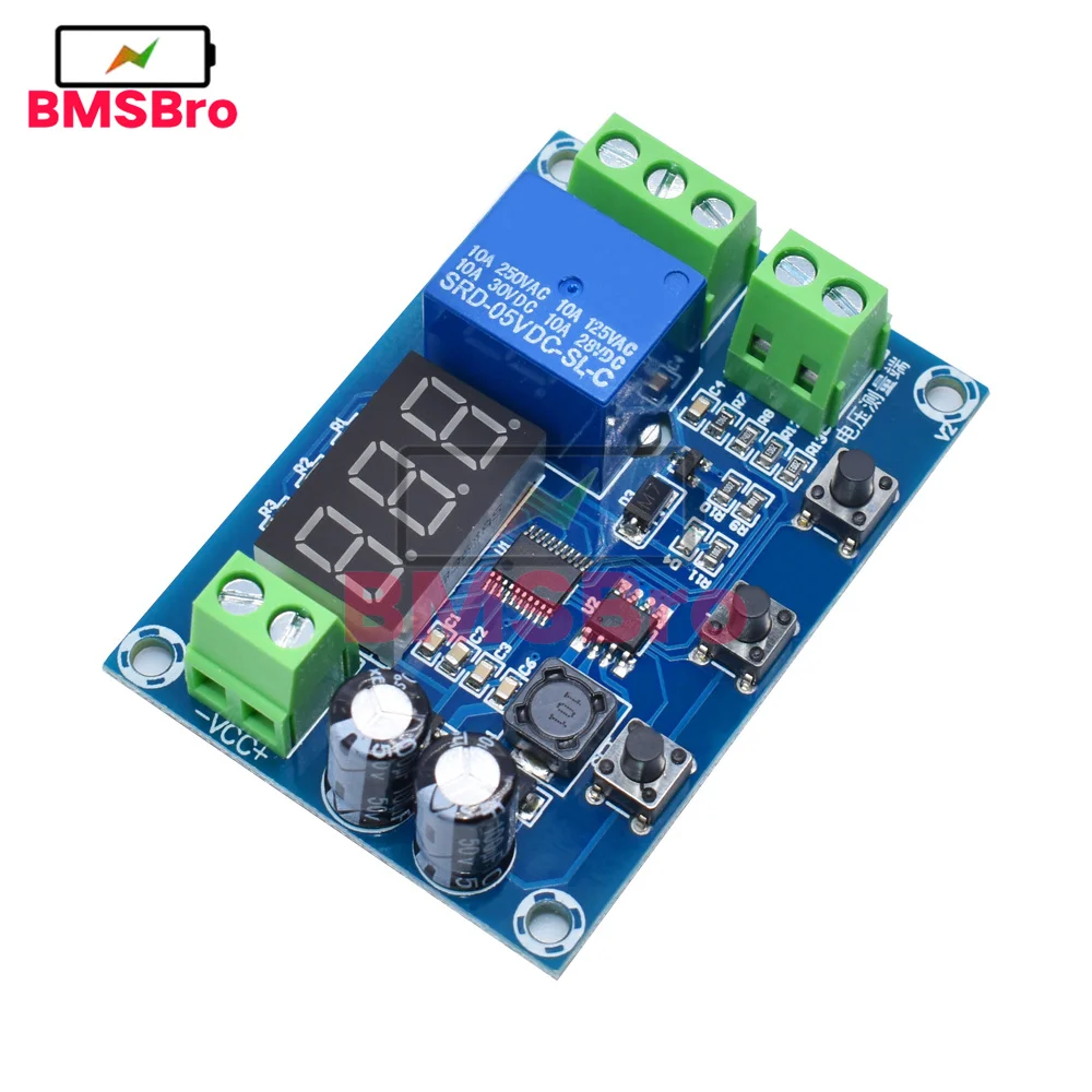 XH-M608 Battery Charge Discharge Module DC 6-40V Integrated Voltmeter Undervoltage Overvoltage Protection Timing Discharge Board