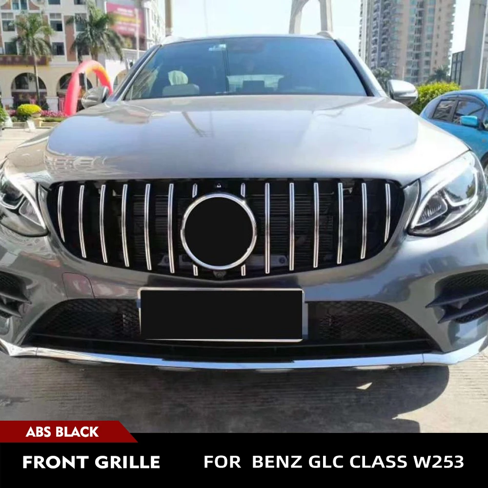 

Передняя решетка гоночного автомобиля для Mercedes Benz GLC Class W253 X253 GLC250 GLC43 AMG 2016-2019, передняя крышка капота, передняя решетка почек