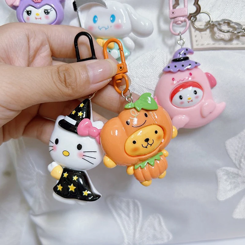 Sanrio Cartoon Pendant Keychain, Hangings Halloween, Decoração Presente, Mochila, 1Pc