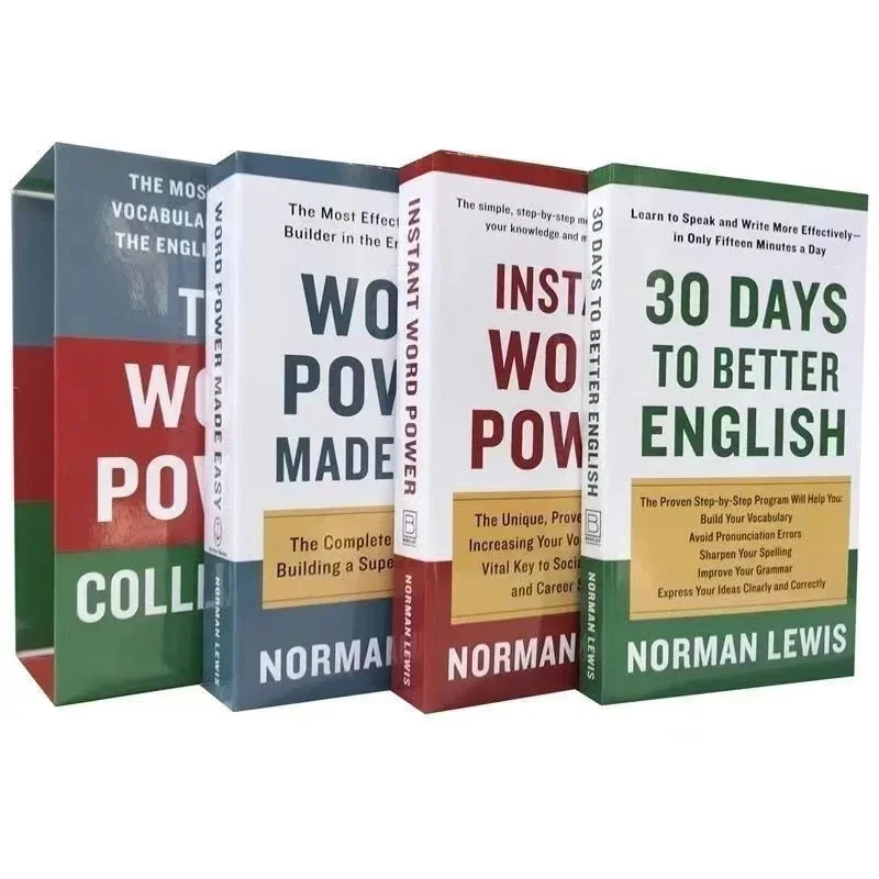 Word Power Made Easy / 30 Days To Better English / Instant Word Power By Norman Lewis Educational Learning English Book