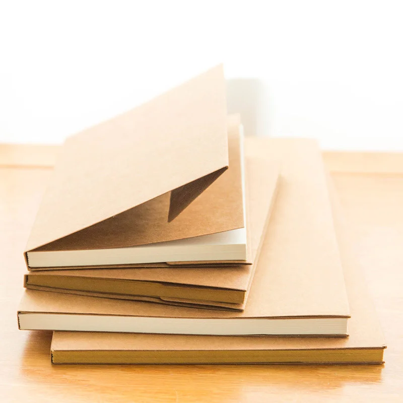 16K/32K Kraft Paper Sketchbook Art Notebook Blank Sheets 100GSM HardCover School Supplies Pencil Drawing Notepad