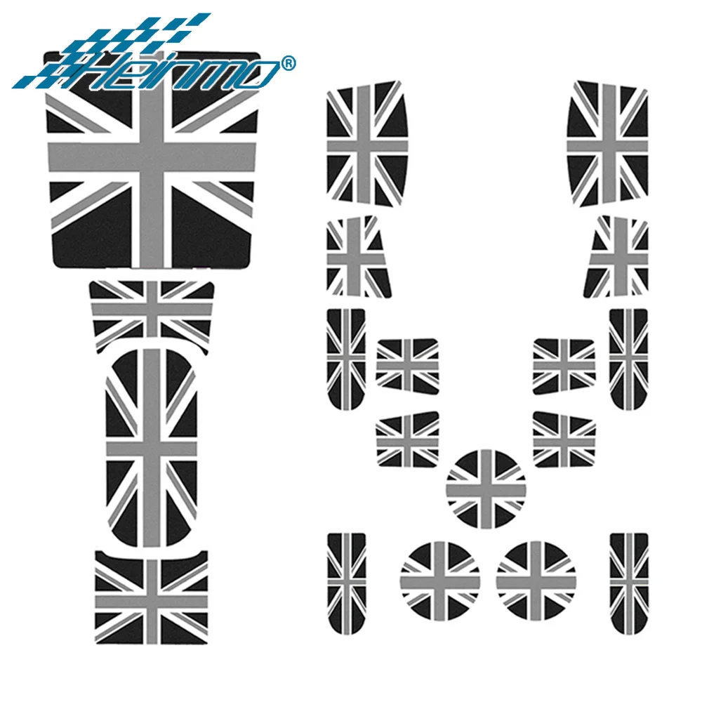 19pcs Compatible with Mini Cooper F65 Anti-Slip Gate Slot Cup Mat Door Groove Non-slip Pad Interior Car-styling Coaster Mats