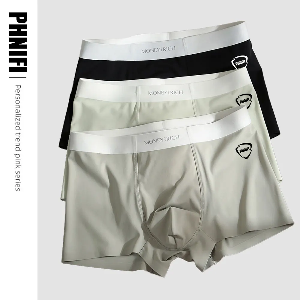 

Boxers Printing Ice Silk Man Underwear Boxer Graphene Men Underpants Breathable Comfortable Men's Panties Ultrathin Boxer Shorts
