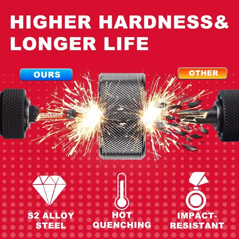 10/21pcs T7-T40 Torx Screwdriver Bit Set Impact Tough Magnetic S2 Alloy Steel Star Bit with Storage Organizer Impact Tools