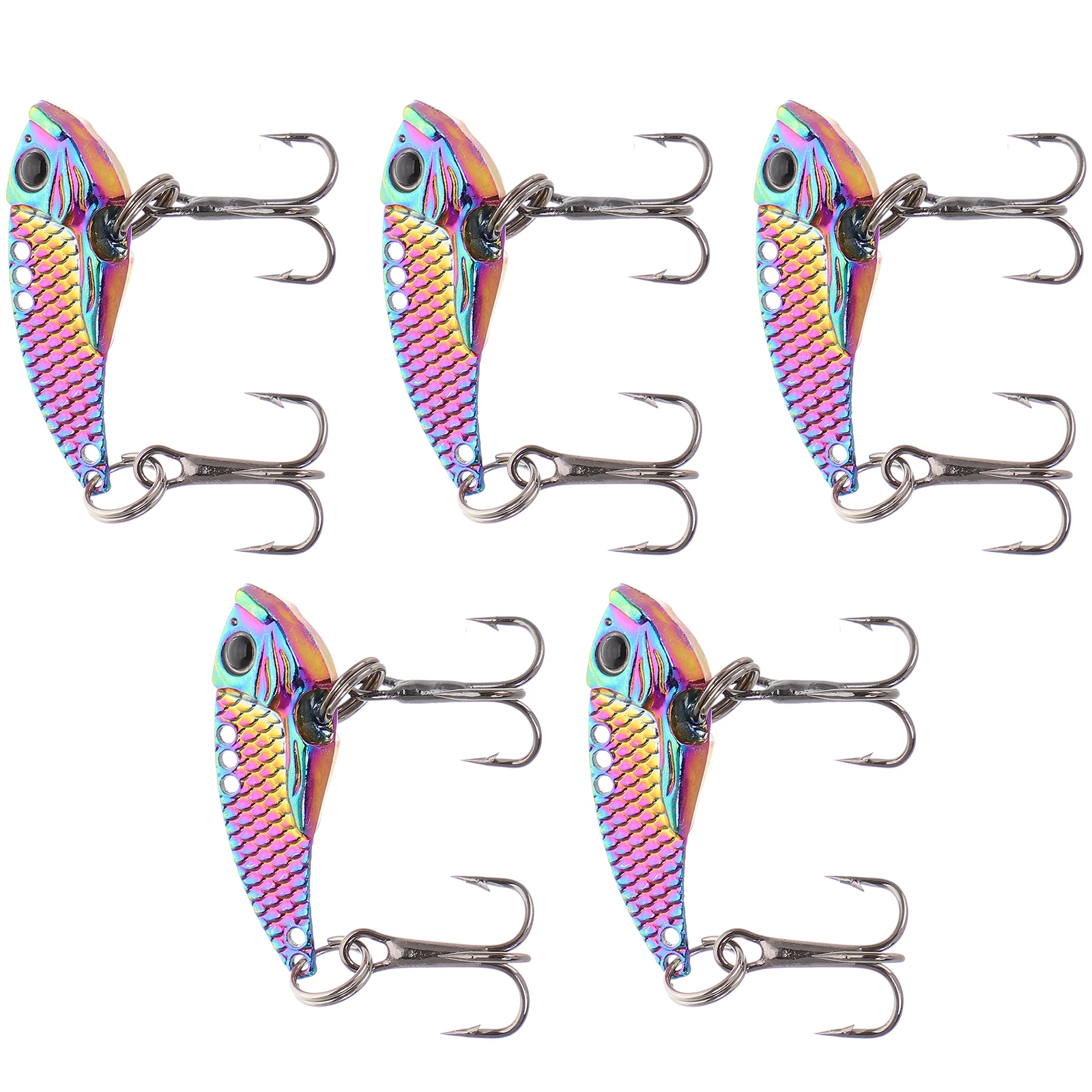 

5pcs Lightweight Fish Shaped Lures for Bass Fishing 3g Portable Reusable Baits Outdoor Equipment Fishing Tools