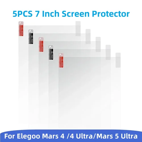 5 Unidades Película Protectora Antiarañazos para ELEGOO Mars 4/4 Ultra/Mars 5 Ultra - Accesorios de Impresoras 3D de Resina LCD