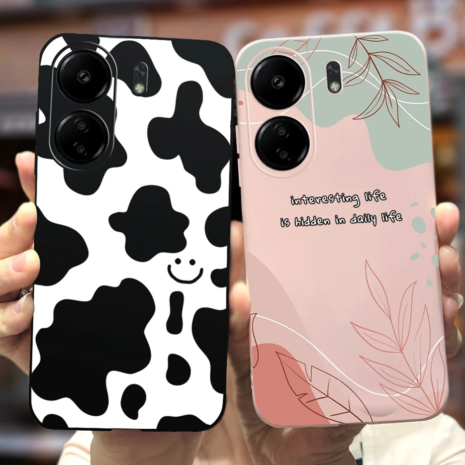 For Xiaomi Poco C65 Case Redmi 13C Stylish Art Painted Cover Shockproof Phone Case For Xiaomi Redmi 13C PocoC65 Soft Fundas Capa