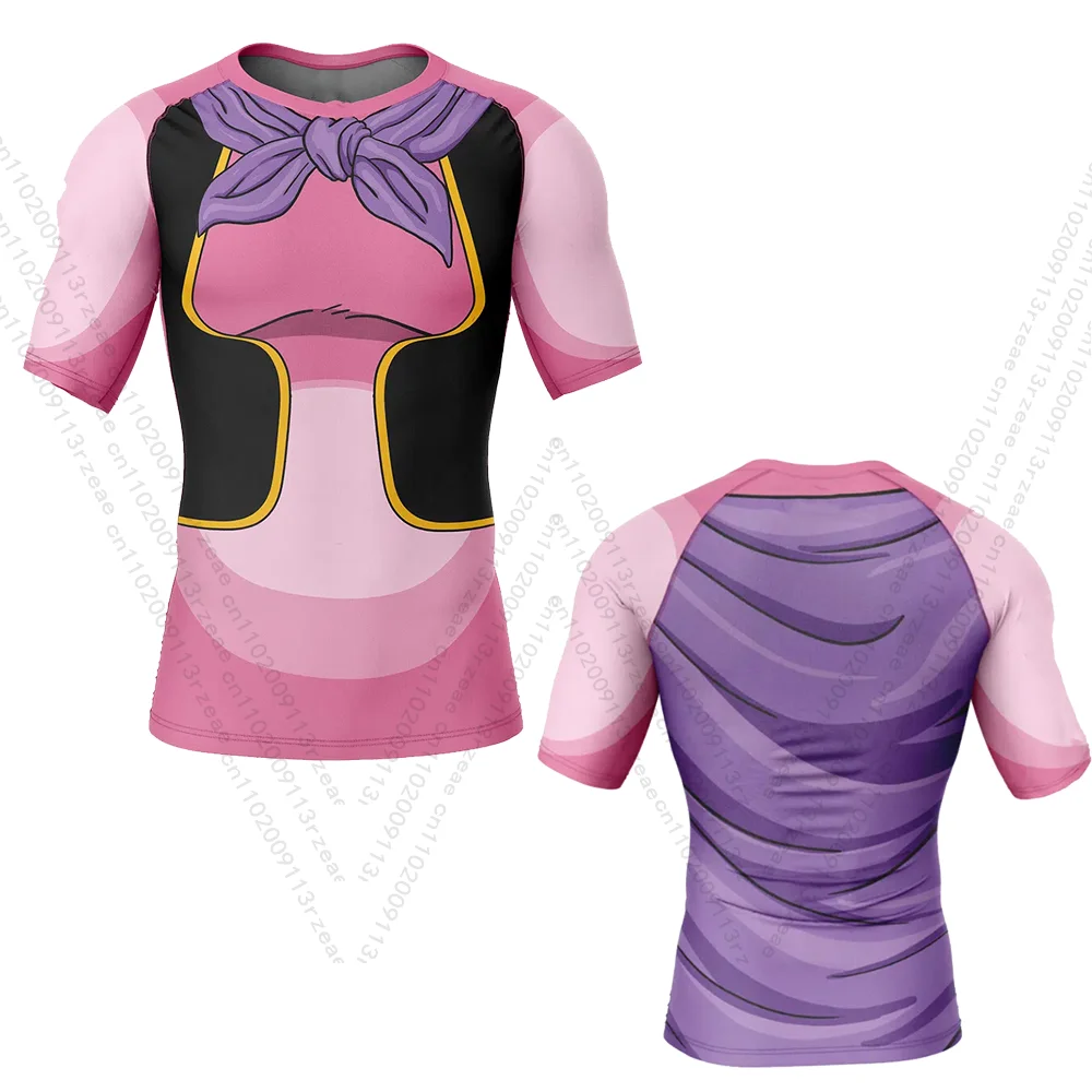 

Majin Buu v2 Dragon Ball Z Anime Men's Cosplay Print Gym T-shirt Exercise Breathable Trend Sport Kid Sportswear Short Sleeve