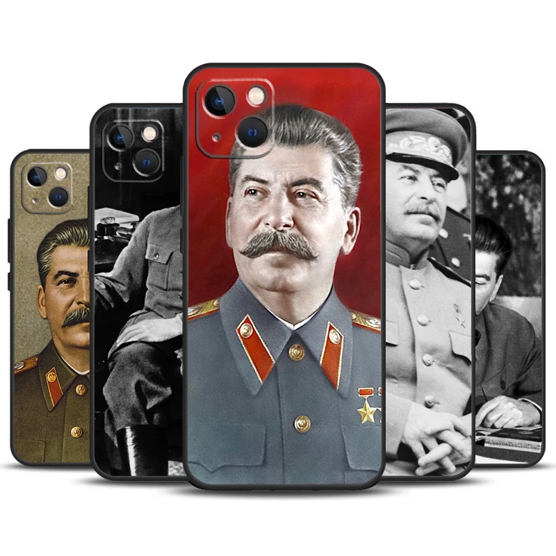 Stalin Soviet Union Case For iPhone 16 15 14 13 12 11 Pro Max Mini X XR XS Max 7 8 Plus 2 Bumper Cases Cover